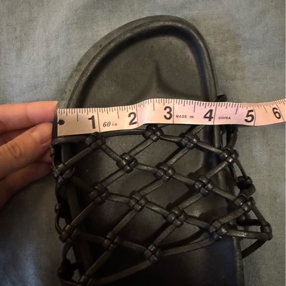 St. Agni Macrame Gio Slide Sandals - Black 40 - Picture 8 of 9